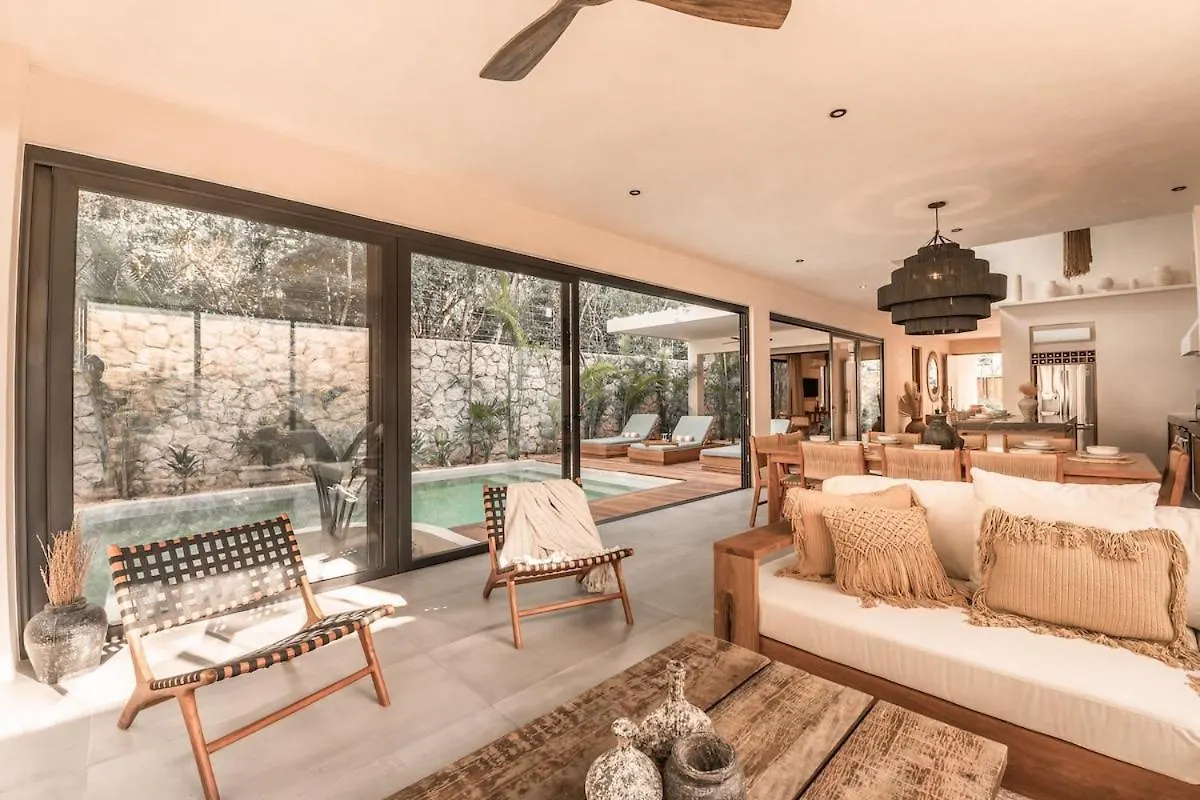 Villa With 2 Pools With Security Guard For 10 Guests Tulum Mexico